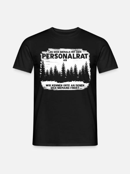 Personalrat lustig Spruch Personalrätin - Männer T-Shirt - Schwarz