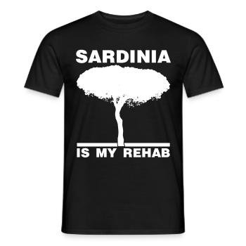 Sardegna Sardinia Island Tree Sardinia - Men's T-Shirt - black - Front - AI Model Male 178 light (178cm)