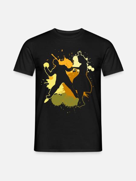 Boogie Woogie Tänzer Tanzen Swing - Männer T-Shirt - Schwarz