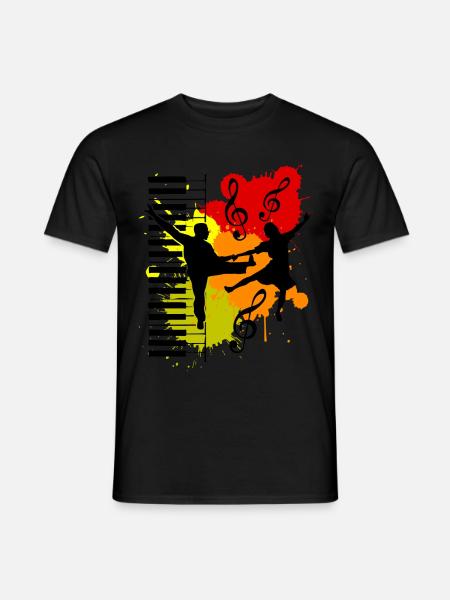 Boogie Woogie Swing Tänzer Boogie-Woogie - Männer T-Shirt - Schwarz