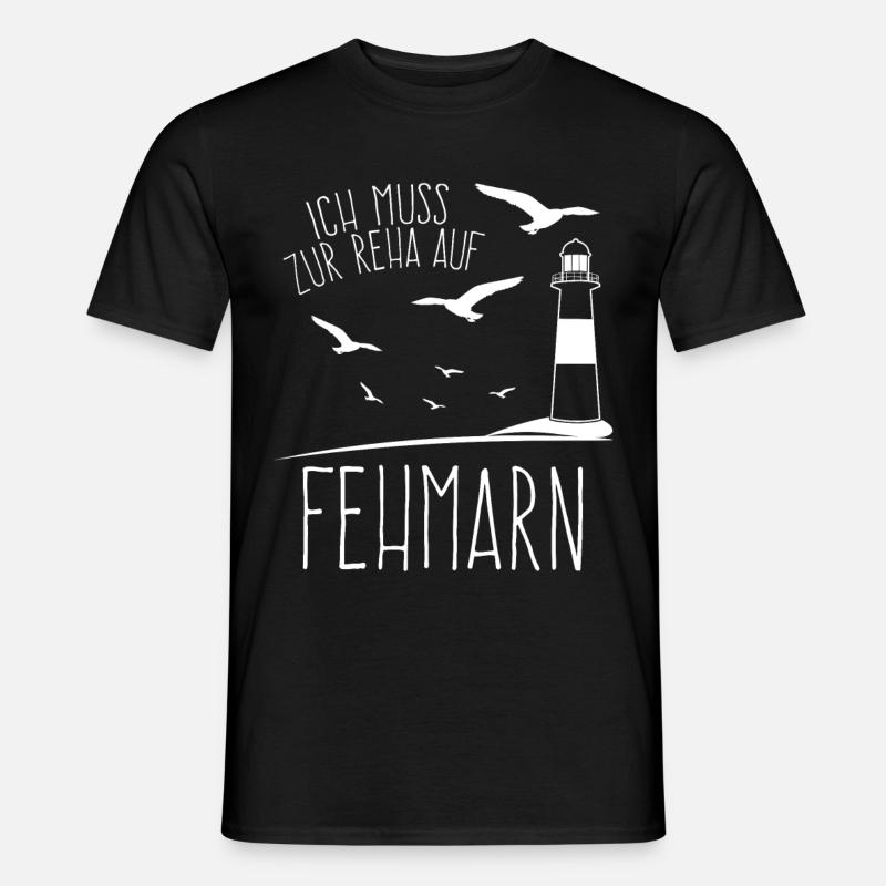 Fehmarn Fehmarnsundbrücke Fehmarnsund - Männer T-Shirt - Schwarz