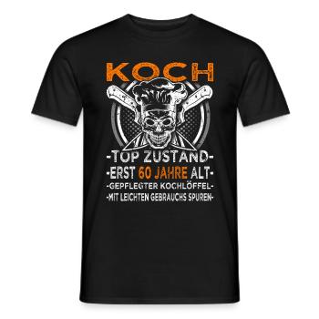 Küchenchef & Koch Top Zustand 60. Geburtstag - Männer T-Shirt - Schwarz - Vorne - AI Model Male 178 light (178cm)