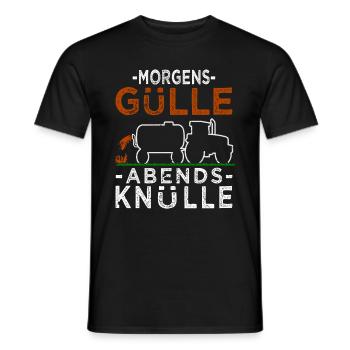 Gülle Landwirt Sprüche Bauernhof - Männer T-Shirt - Schwarz - Vorne - AI Model Male 178 light (178cm)
