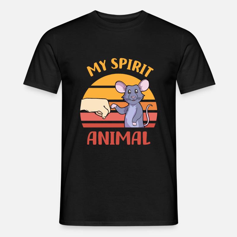 Ratte - Männer T-Shirt - Schwarz