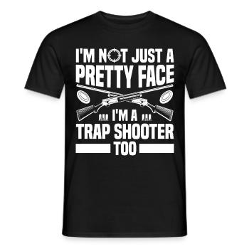 Trapschießen | Schießsport Fallenschießen Geschenk - Männer T-Shirt - Schwarz - Vorne - AI Model Male 178 light (178cm)