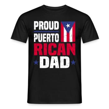 Puerto Rico Geschenkidee | Puerto Ricaner Heimat - Männer T-Shirt - Schwarz - Vorne - AI Model Male 178 light (178cm)