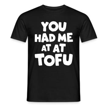 Tofu Lustiges - Männer T-Shirt - Schwarz - Vorne - AI Model Male 178 light (178cm)