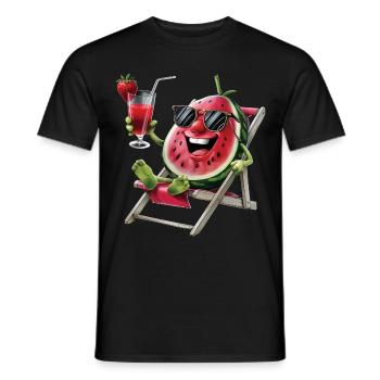 Watermelon - Männer T-Shirt - Schwarz - Vorne - AI Model Male 178 light (178cm)