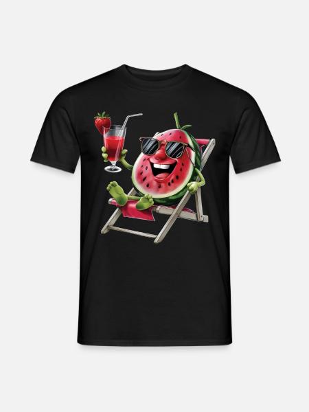 Watermelon - Männer T-Shirt - Schwarz