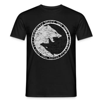 Fenrir - Yin and Yang - Men's T-Shirt - black - Front - AI Model Male 178 light (178cm)