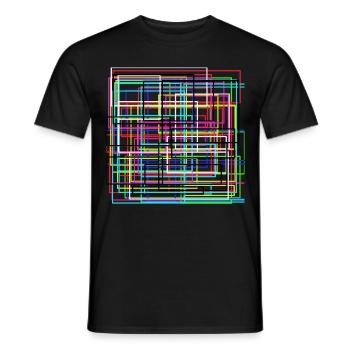 moderne Kunst - Männer T-Shirt - Schwarz - Vorne - AI Model Male 178 light (178cm)
