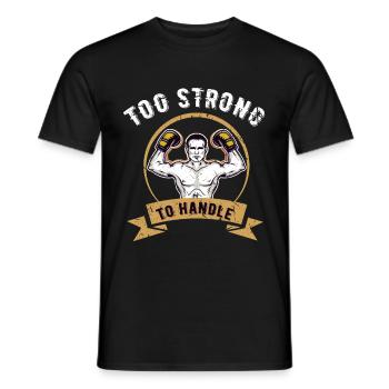 Boxe sport sparring hobby boxe gant sac de boxe - T-shirt homme - noir - Devant - AI Model Male 178 light (178cm)