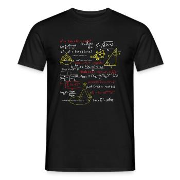 Math Math Calculer les nombres formule d'algèbre - T-shirt homme - noir - Devant - AI Model Male 178 light (178cm)