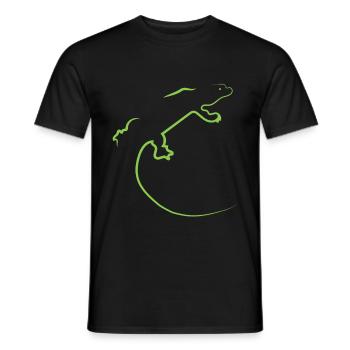 Lézard - T-shirt homme - noir - Devant - AI Model Male 178 light (178cm)