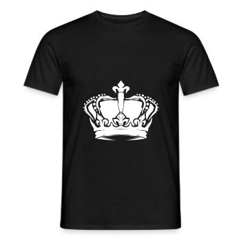 Krone - Männer T-Shirt - Schwarz - Vorne - AI Model Male 178 light (178cm)