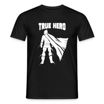 Held - Männer T-Shirt - Schwarz - Vorne - AI Model Male 178 light (178cm)