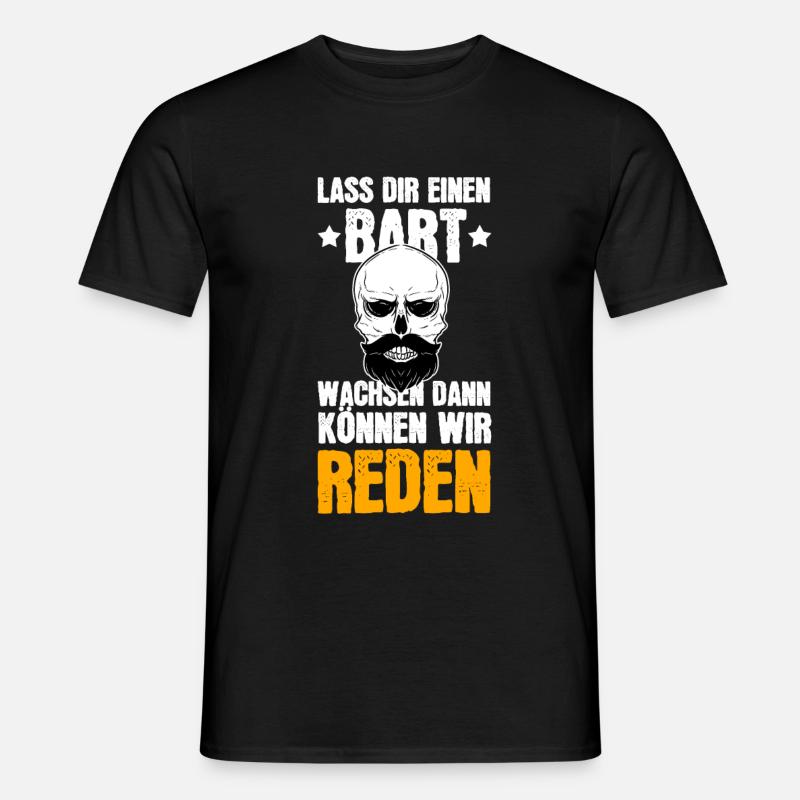 Bart Bartträger Spruch Geschenk Geschenkidee - Männer T-Shirt - Schwarz