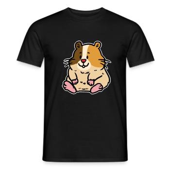Hamster Haustiere Tiere Kinder Kleinkind Baby - Männer T-Shirt - Schwarz - Vorne - AI Model Male 178 light (178cm)