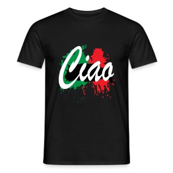 Italy Rome Europe - Men's T-Shirt - black - Front - AI Model Male 178 light (178cm)