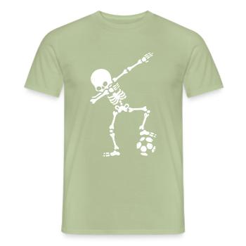 Football Soccer Sports Game - Men's T-Shirt - sage - Front - AI Model Male 178 light (178cm)