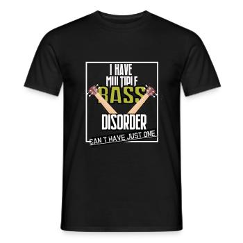 Basse musique basse - T-shirt homme - noir - Devant - AI Model Male 178 light (178cm)