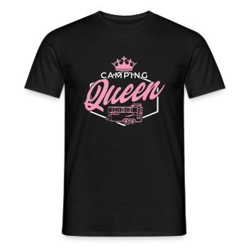 Camping Queen - T-shirt homme - noir - Devant - AI Model Male 178 light (178cm)