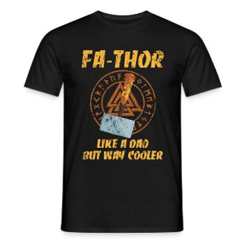 Cadeau cool pour le père Hammer Hammer de Fa-Thor - T-shirt homme - noir - Devant - AI Model Male 178 light (178cm)