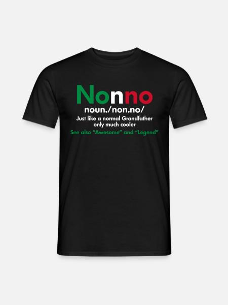 Cadeau légende grand-père grand-père Italie Nonno - T-shirt homme - noir