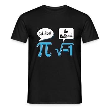 Mathematik Mathe Mathematiker Experiment geschenk - Männer T-Shirt - Schwarz - Vorne - AI Model Male 178 light (178cm)