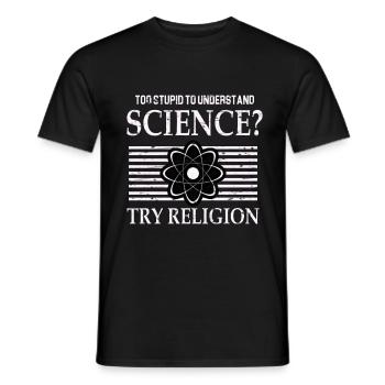 Science Physique Chimie Biologie Mathématiques - T-shirt homme - noir - Devant - AI Model Male 178 light (178cm)