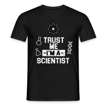 Science Physique Chimie Biologie Mathématiques - T-shirt homme - noir - Devant - AI Model Male 178 light (178cm)