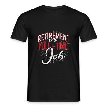 Ruhestand Rente Pensioniert Geschenk - Männer T-Shirt - Schwarz - Vorne - AI Model Male 178 light (178cm)