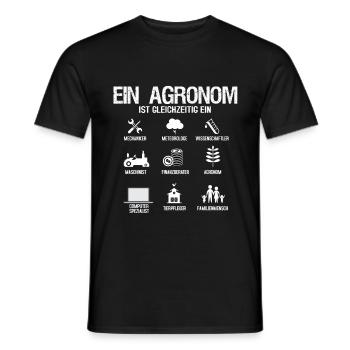 Cadeau de tracteur drôle agriculteur agriculteur agriculteur - T-shirt homme - noir - Devant - AI Model Male 178 light (178cm)