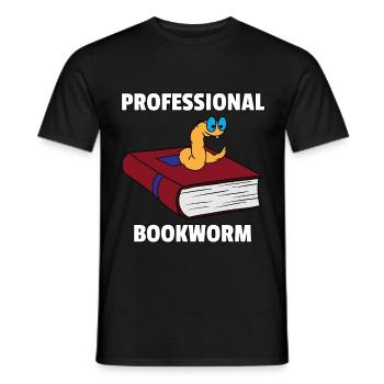 Book Reading Books Learning Bookish Gift - Men's T-Shirt - black - Front - AI Model Male 178 light (178cm)