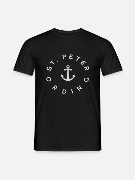 Moin Moin Sankt Peter-Ording St. Peter-Urdem - Männer T-Shirt - Schwarz