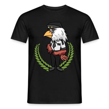 Pilot Pilot Fly Airplane Captain Bird Flight - Men's T-Shirt - black - Front - AI Model Male 178 light (178cm)