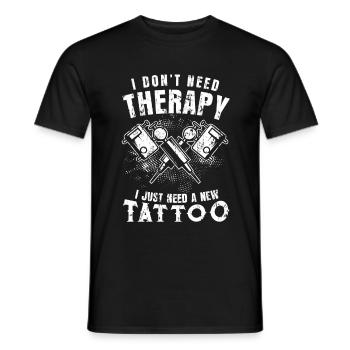 Tattoo Kunst - Männer T-Shirt - Schwarz - Vorne - AI Model Male 178 light (178cm)