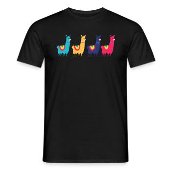 Alpaka - Men's T-Shirt - black - Front - AI Model Male 178 light (178cm)
