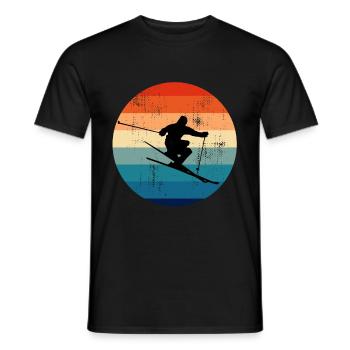 Ski Freestyle Freeride Slopestyle Sports d'hiver - T-shirt homme - noir - Devant - AI Model Male 178 light (178cm)