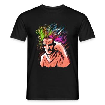 Ideas and thoughts - Men's T-Shirt - black - Front - AI Model Male 178 light (178cm)