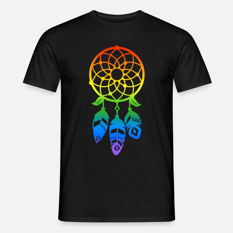 LGBT Pride Traumfänger Geschenkidee - Männer T-Shirt - Schwarz