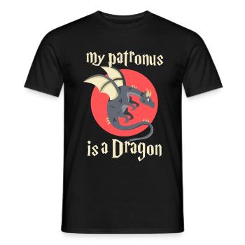 Protecteur d'histoire de dragon - T-shirt homme - noir - Devant - AI Model Male 178 light (178cm)