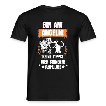 Lustiges Angel Spruch Motiv Geschenkidee - Männer T-Shirt - Schwarz - Vorne - AI Model Male 178 light (178cm)