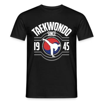 Taekwondo MMA Since 1945 Korea - Men's T-Shirt - black - Front - AI Model Male 178 light (178cm)