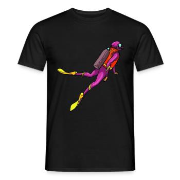 Plongée Plongée Plongée Sporttaur Cadeau - T-shirt homme - noir - Devant - AI Model Male 178 light (178cm)
