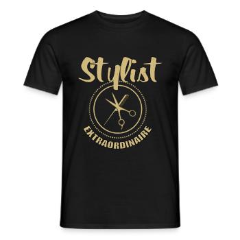 Friseur Frisör Friseurin Frisörin Friseuse - Männer T-Shirt - Schwarz - Vorne - AI Model Male 178 light (178cm)
