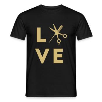Friseur Frisör Friseurin Frisörin Friseuse - Männer T-Shirt - Schwarz - Vorne - AI Model Male 178 light (178cm)