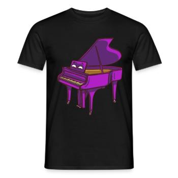 Klavier Piano Pianist Musiker Musik Flügel Spieler - Männer T-Shirt - Schwarz - Vorne - AI Model Male 178 light (178cm)
