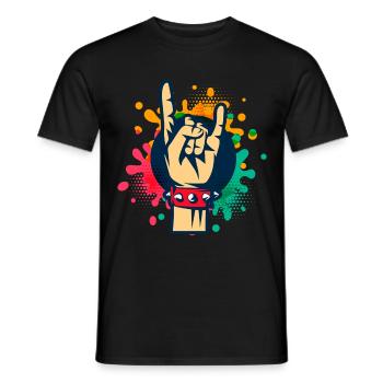 Festival Rocker - T-shirt homme - noir - Devant - AI Model Male 178 light (178cm)