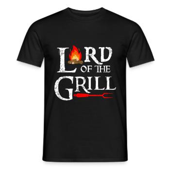 Seigneur des grillades - T-shirt homme - noir - Devant - AI Model Male 178 light (178cm)